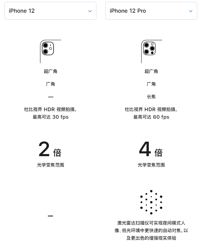 王屋镇苹果手机维修分享苹果 iPhone 12 与 iPhone 12 Pro 选哪款 